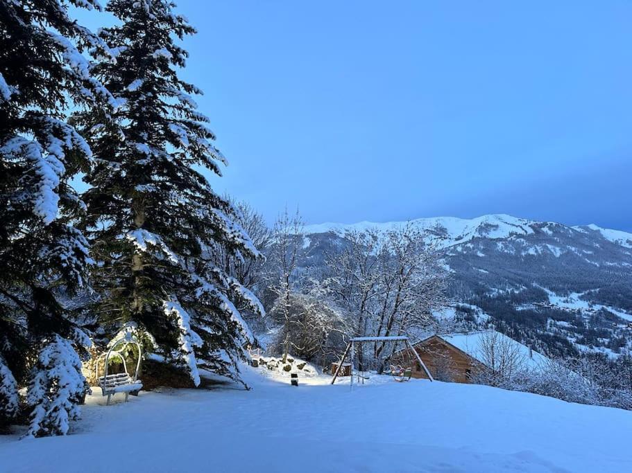 Chalet D'Architecte Avec Vue Panoramique อัลโลส ภายนอก รูปภาพ